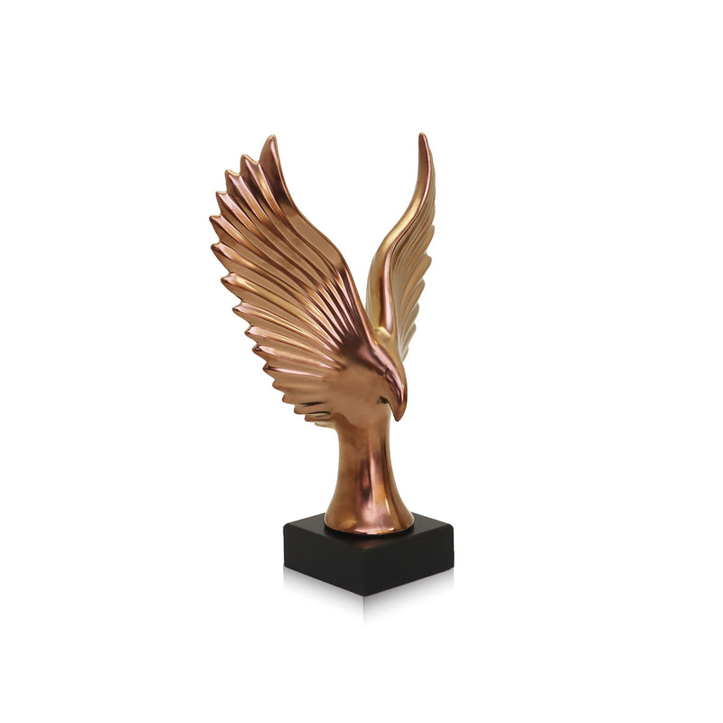 Valle Eagle Rose Gold Figurine | Vinoti Living
