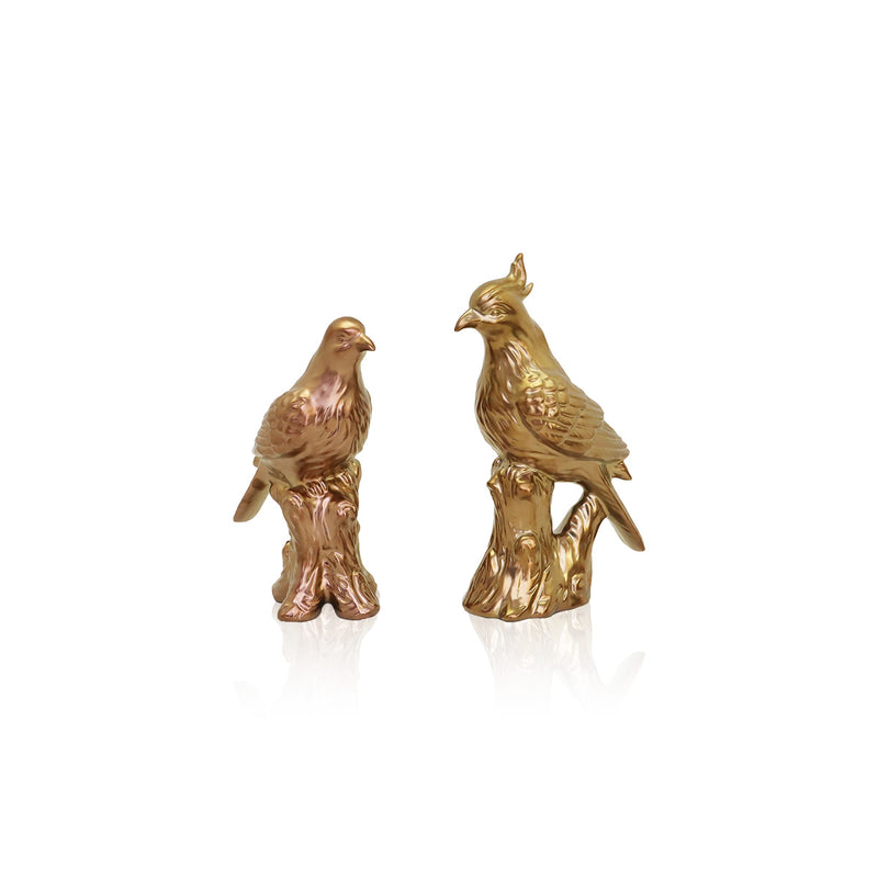 Valle Birds Rose Gold Figurine | Vinoti Living