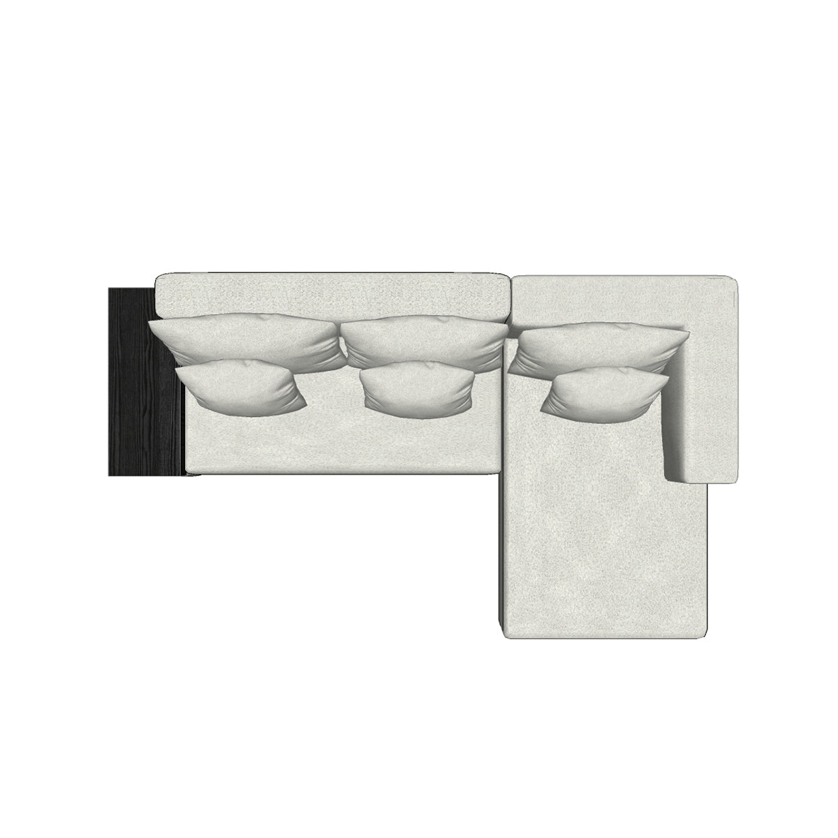 Milan L Shape 3-Seater Sofa