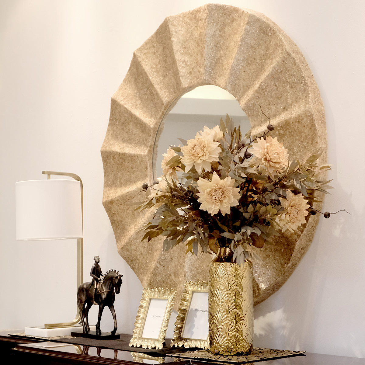 Dahlia Wheat Flower - Accessories | Vinoti Living