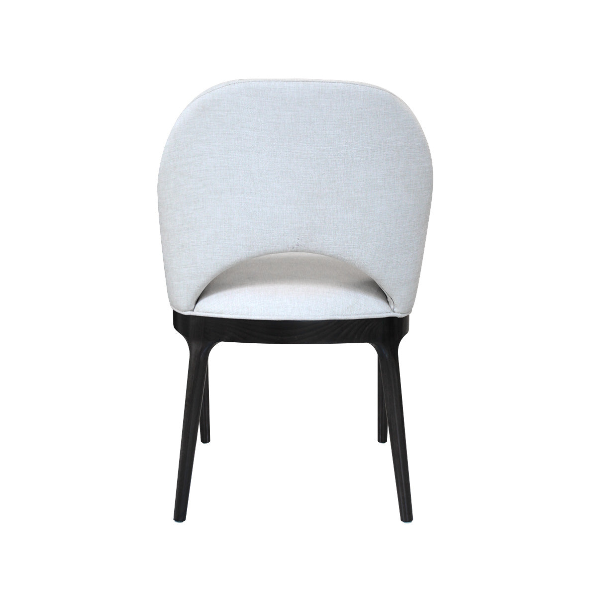 a slim and chic dining chair from the slimline collection side view