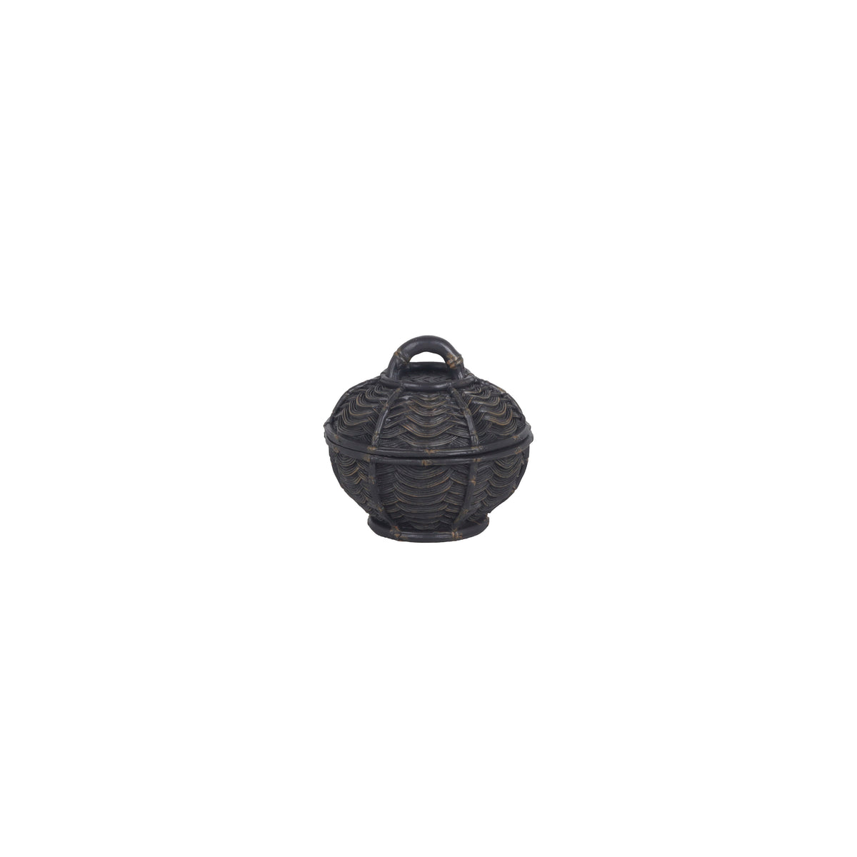 Selva Weave Black Jewelry Box | Vinoti Living