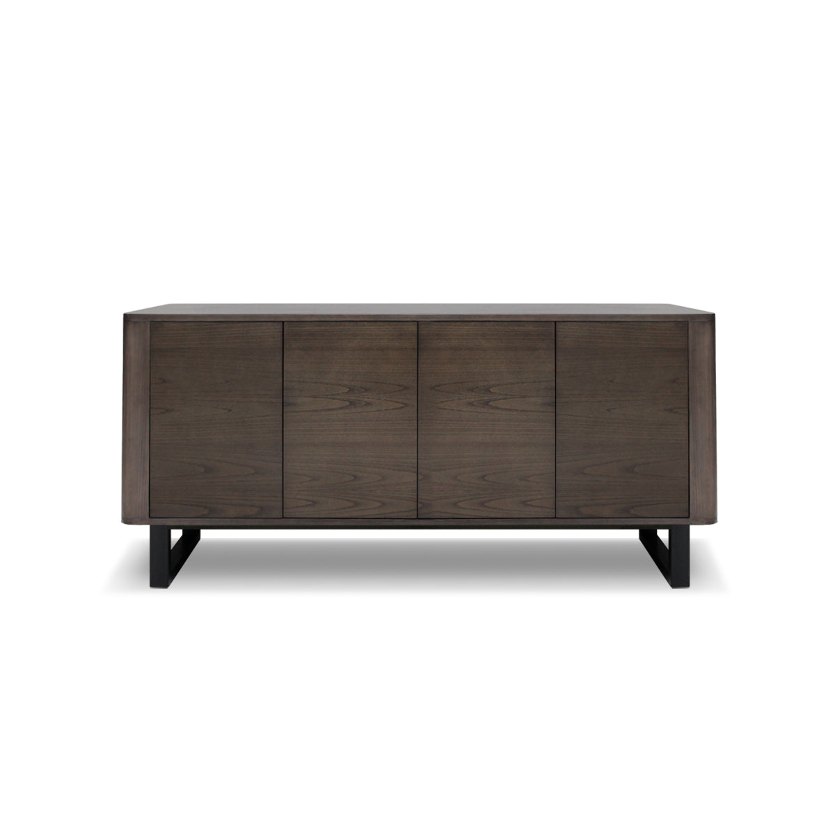 indonesian furniture online - wood sideboard with metal legs