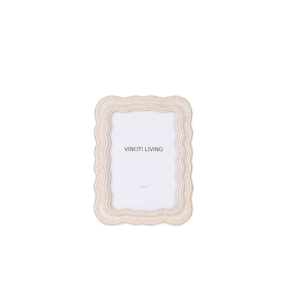 Caverna Wavy Natural Photo Frame 5x7" | Vinoti Living