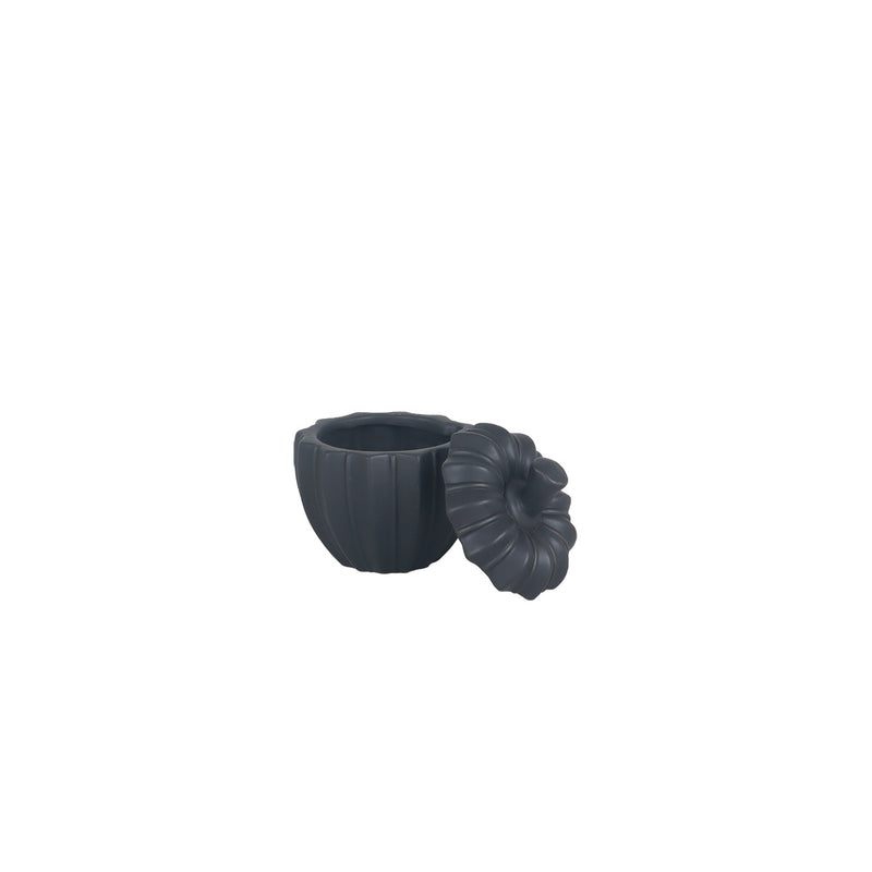 Fiore Pumpkin Large Black - Vases & Centrepieces | Vinoti Living