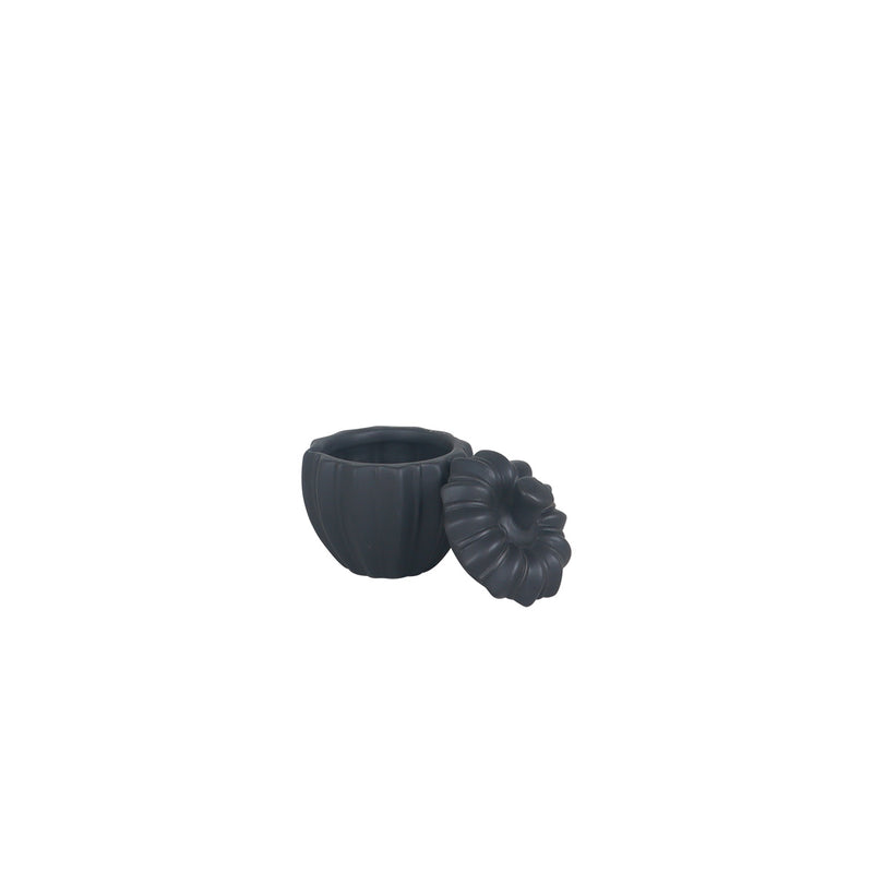 Fiore Pumpkin Small Black - Vases & Centrepieces | Vinoti Living