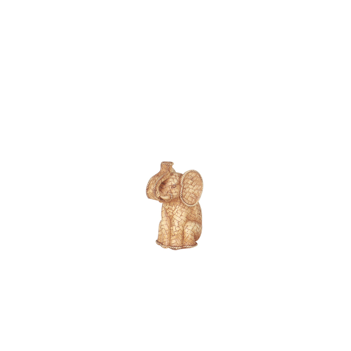 Safari Weave Elephant Small Figurine | Vinoti Living