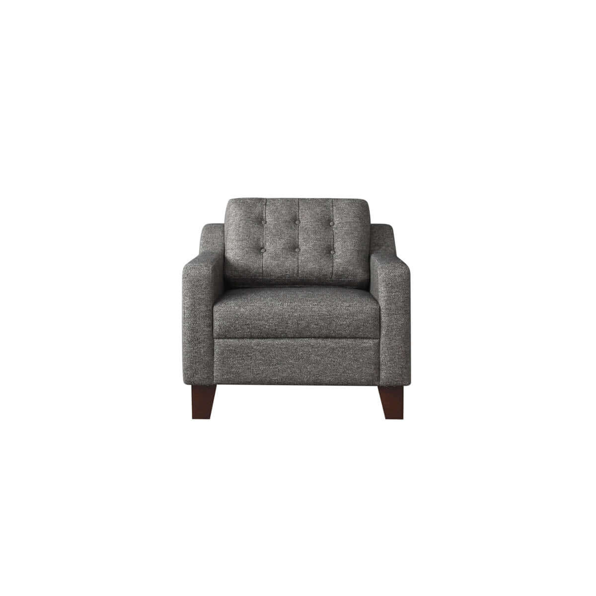 tufted one seat sofa with a modern design