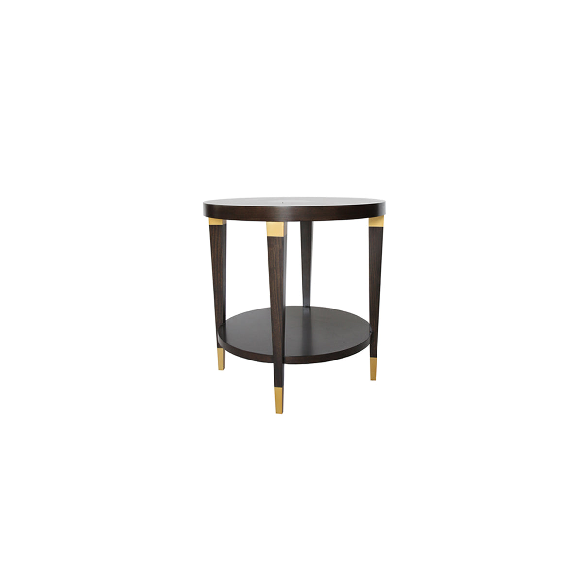 modern yet classic Hampton round side table