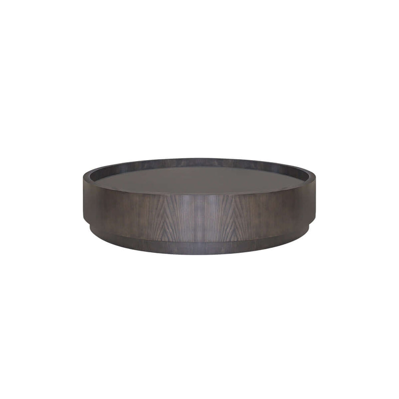 indonesia online furniture - round coffee table with veneer white ash
