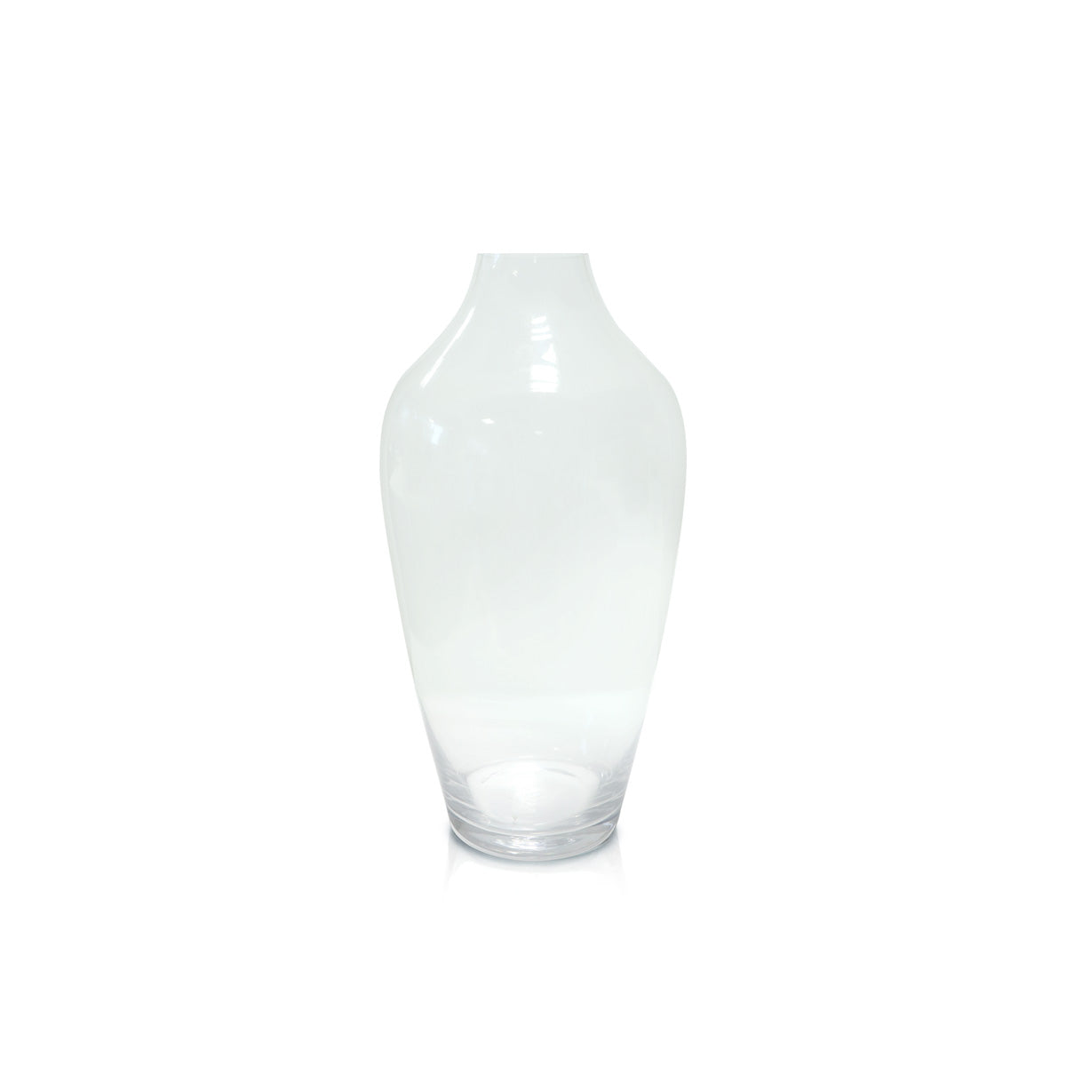 Spring Bulbous Vase - Clear - Vases & Centerpieces | Vinoti Living