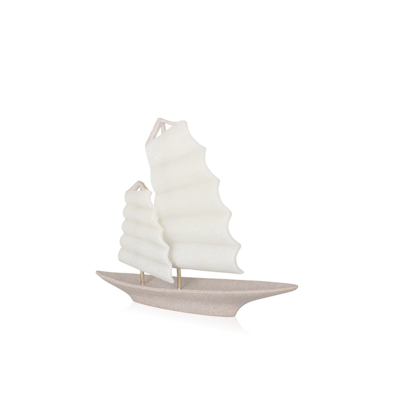 Liora Sail Boat Large Figurine - Accesssories | Vinoti Living