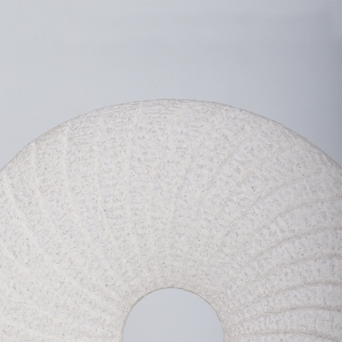 Liora Swirl Disc White Figurine - Accesssories | Vinoti Living
