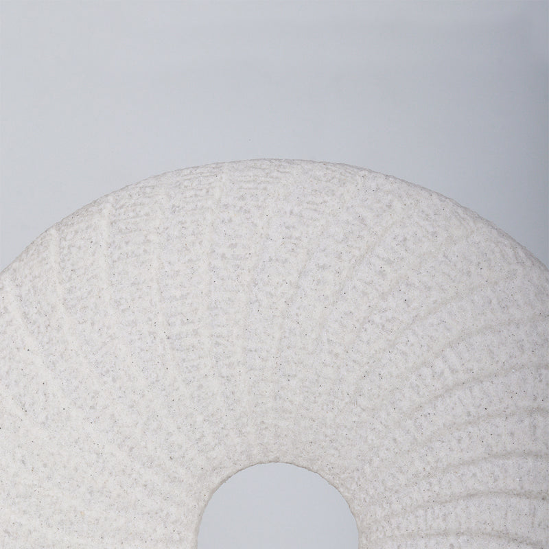 Liora Swirl Disc White Figurine - Accesssories | Vinoti Living