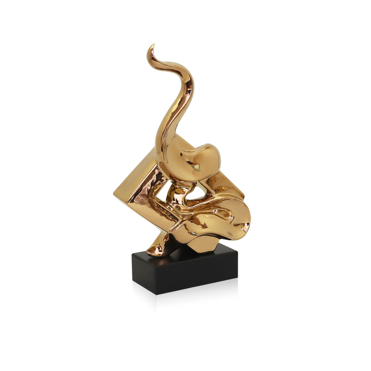 Valle Abstract Tall Copper Figurine | Vinoti Living