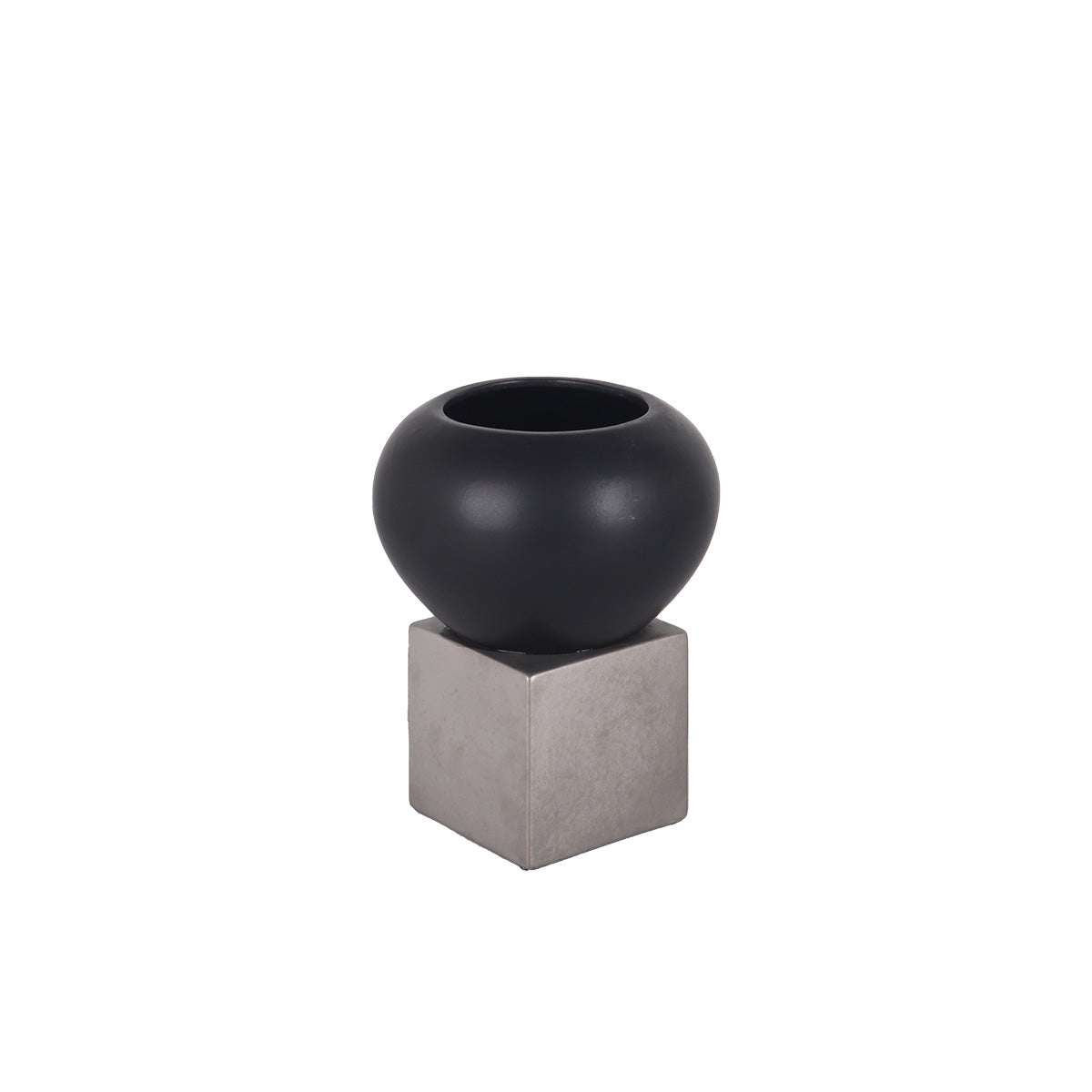 Pandora Woodgrain Short Vase | Vinoti Living