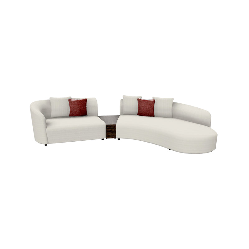 Costa Curve Sofa with Side Table - Online Furniture | Vinoti Living