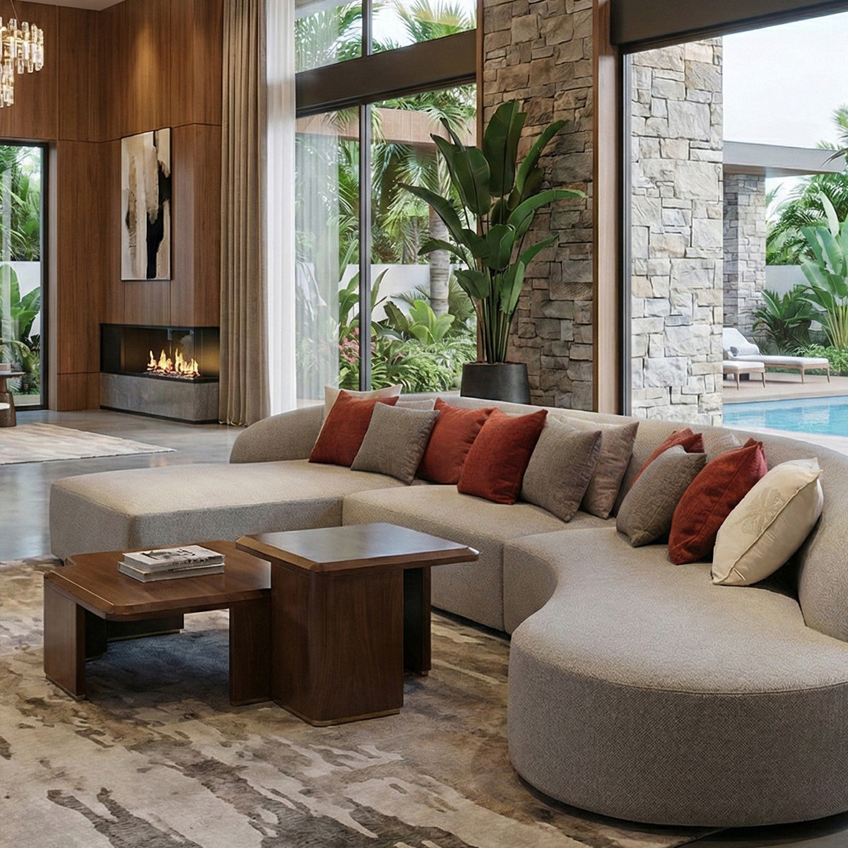Costa Curve U Shape Sofa - Online Furniture | Vinoti Living