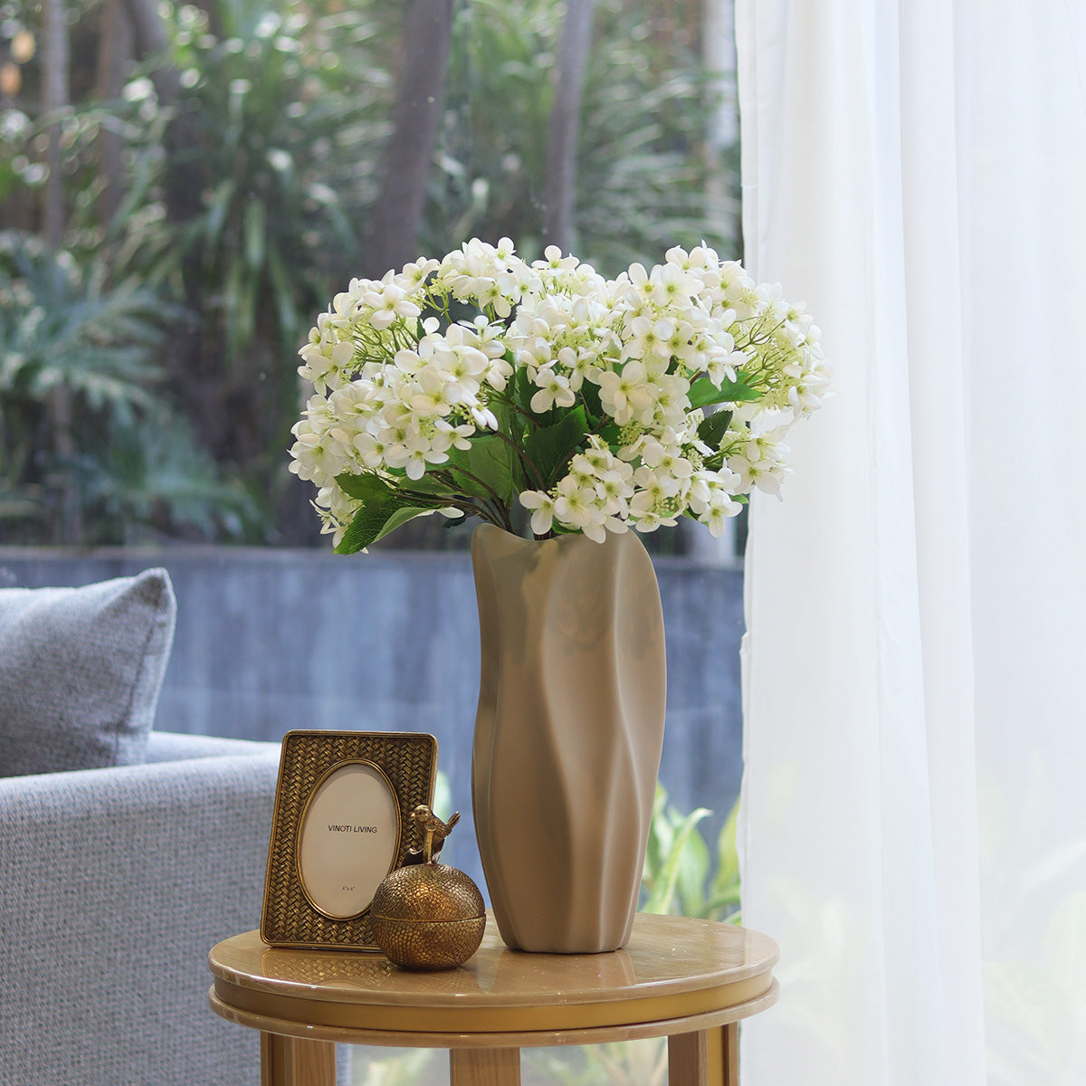 Hydrangea - White - Accessories | Vinoti Living