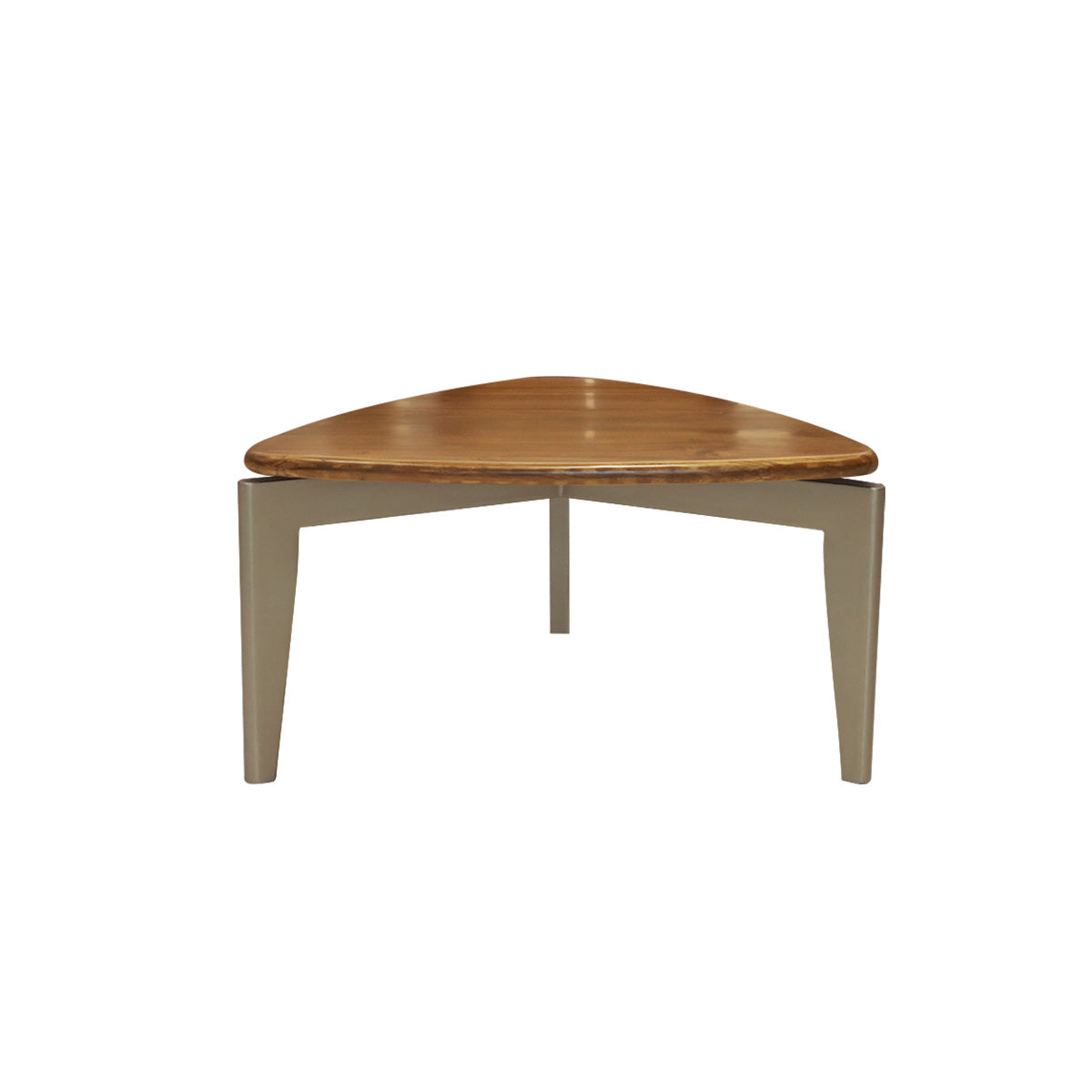 New York Triangular Wood Top Coffee Table