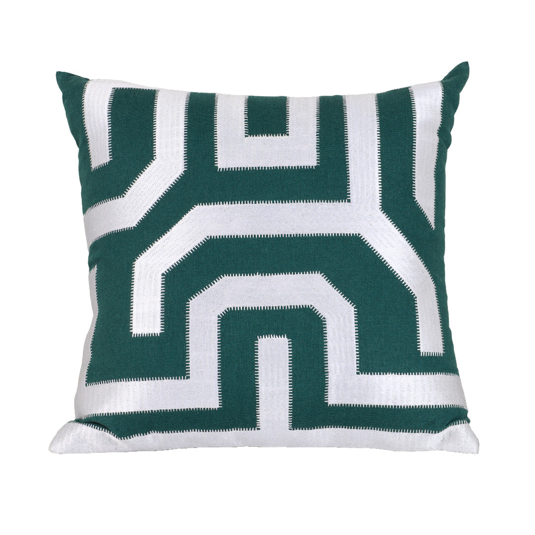 Nora Linea Green Cushion Cover - Accessories | Vinoti Living