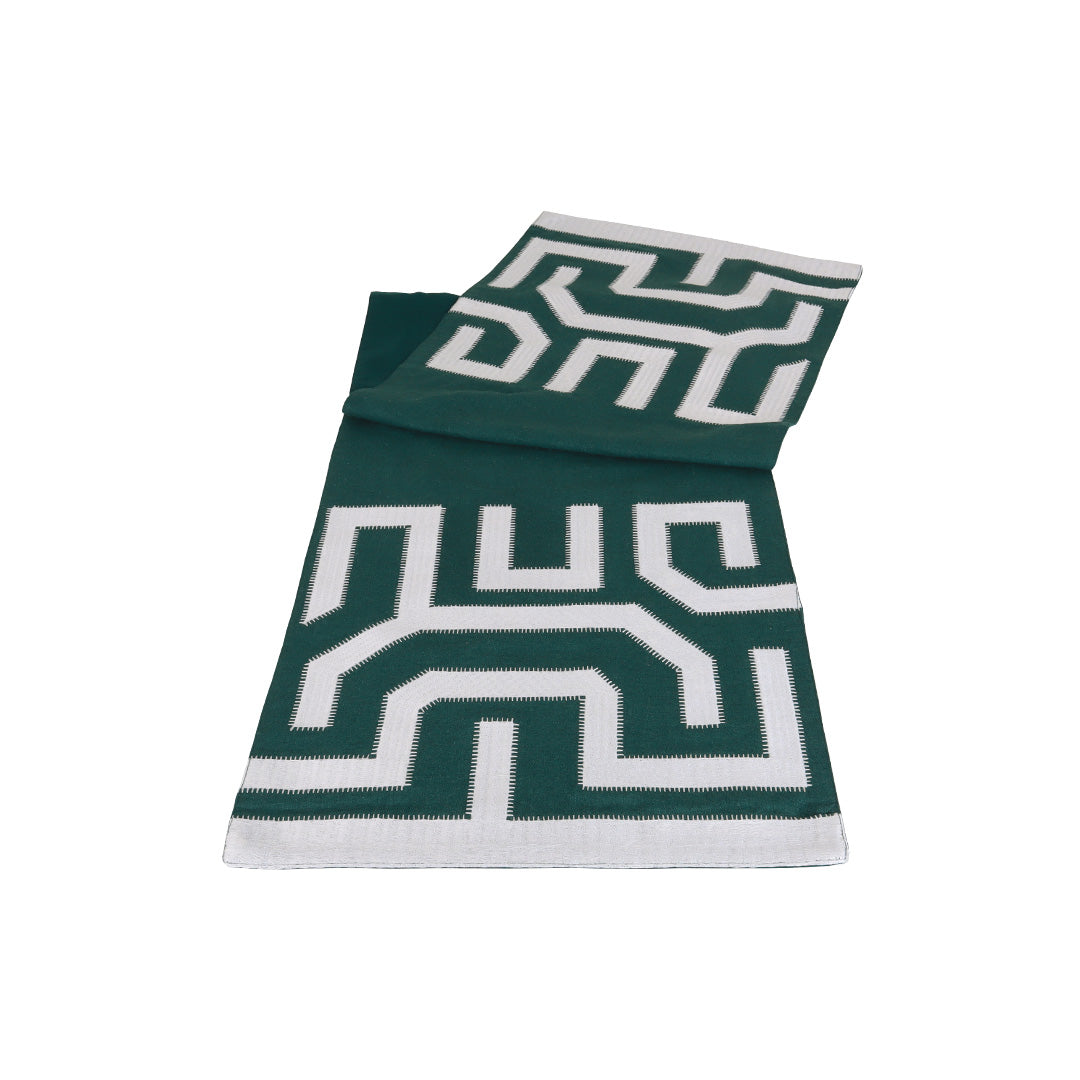 Nora Linea Green Runner - Accessories | Vinoti Living
