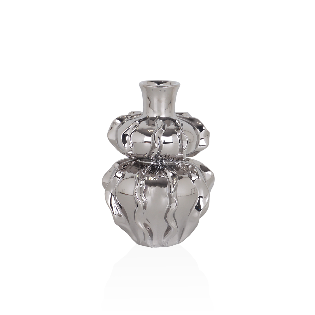 Sterling Gourd Vase - Accessories | Vinoti Living