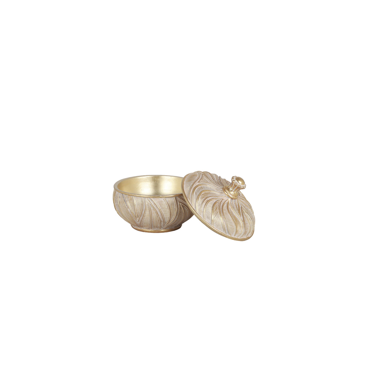 Selva Leaves Round Box | Vinoti Living