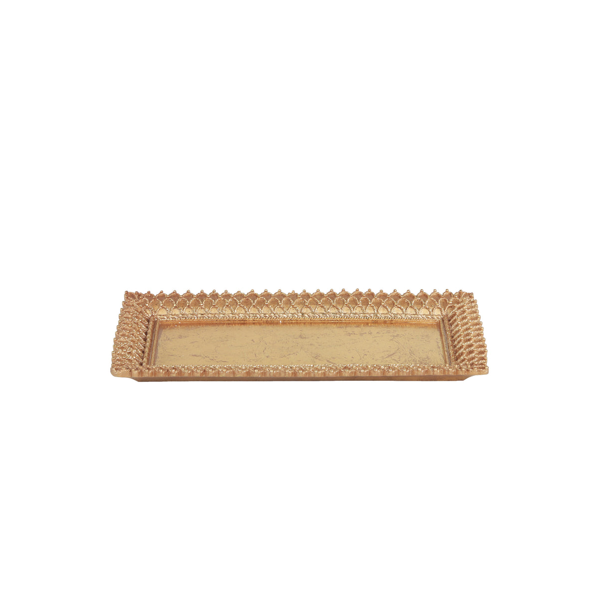 Selva Rectangular Gold Tray | Vinoti Living