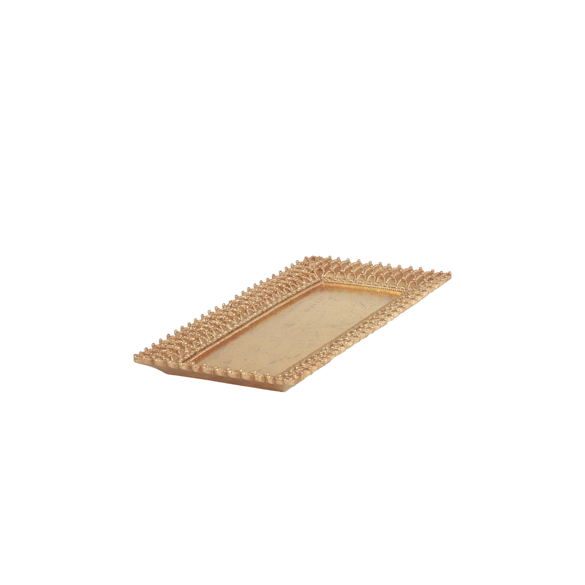 Selva Rectangular Gold Tray | Vinoti Living