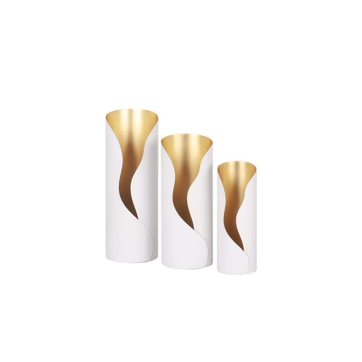 Shangrila White Candle Holder - Small | Vinoti Living
