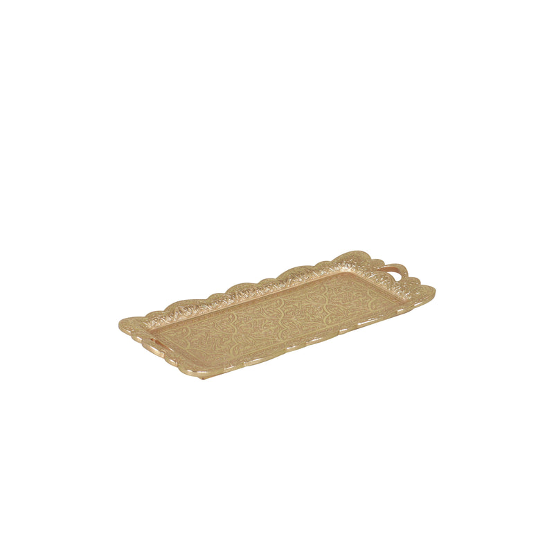 Arbor Vintage Gold Tray | Vinoti Living