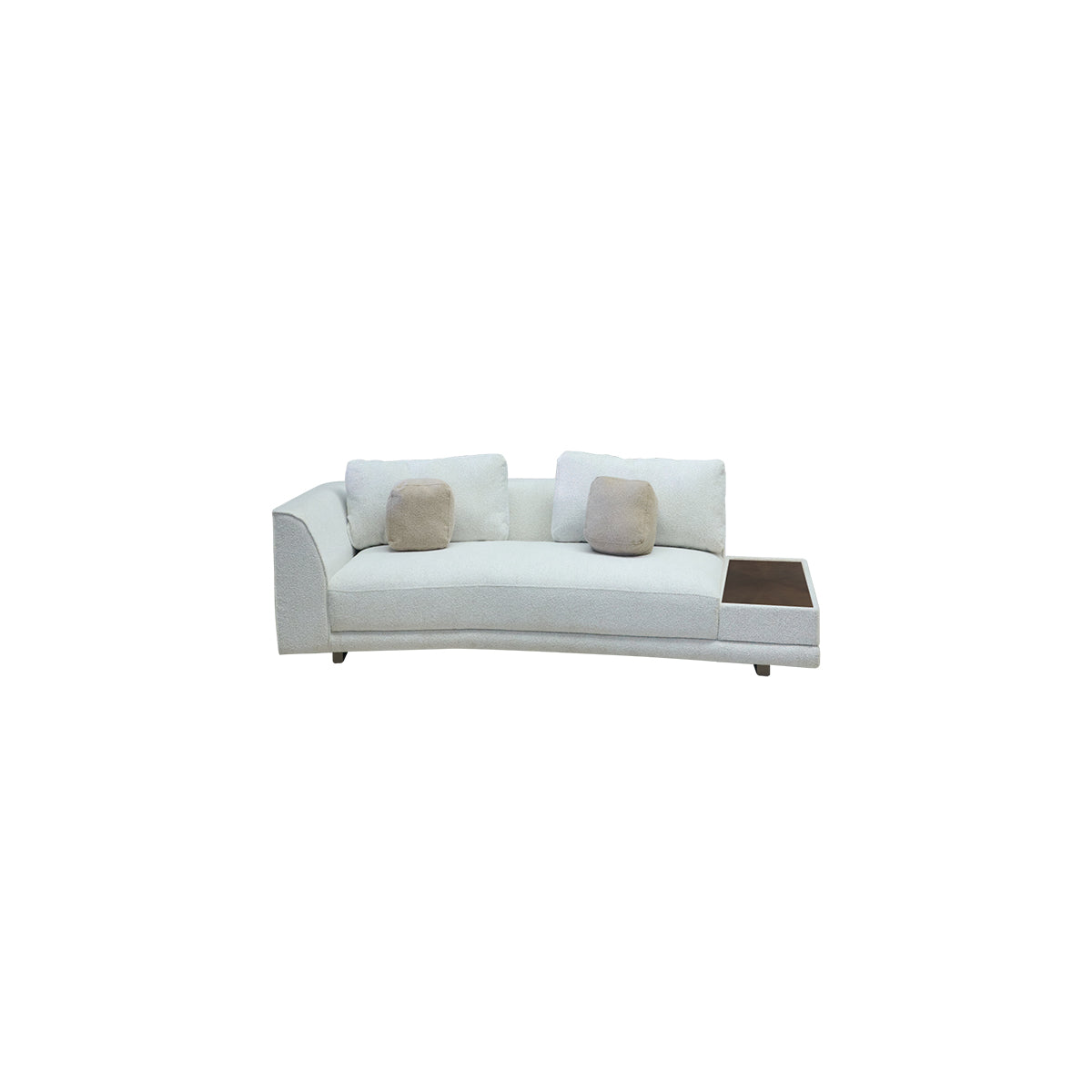 AB Compono 2 Seater 1 Arm Sofa with Wood Top Side Table | Vinoti Living
