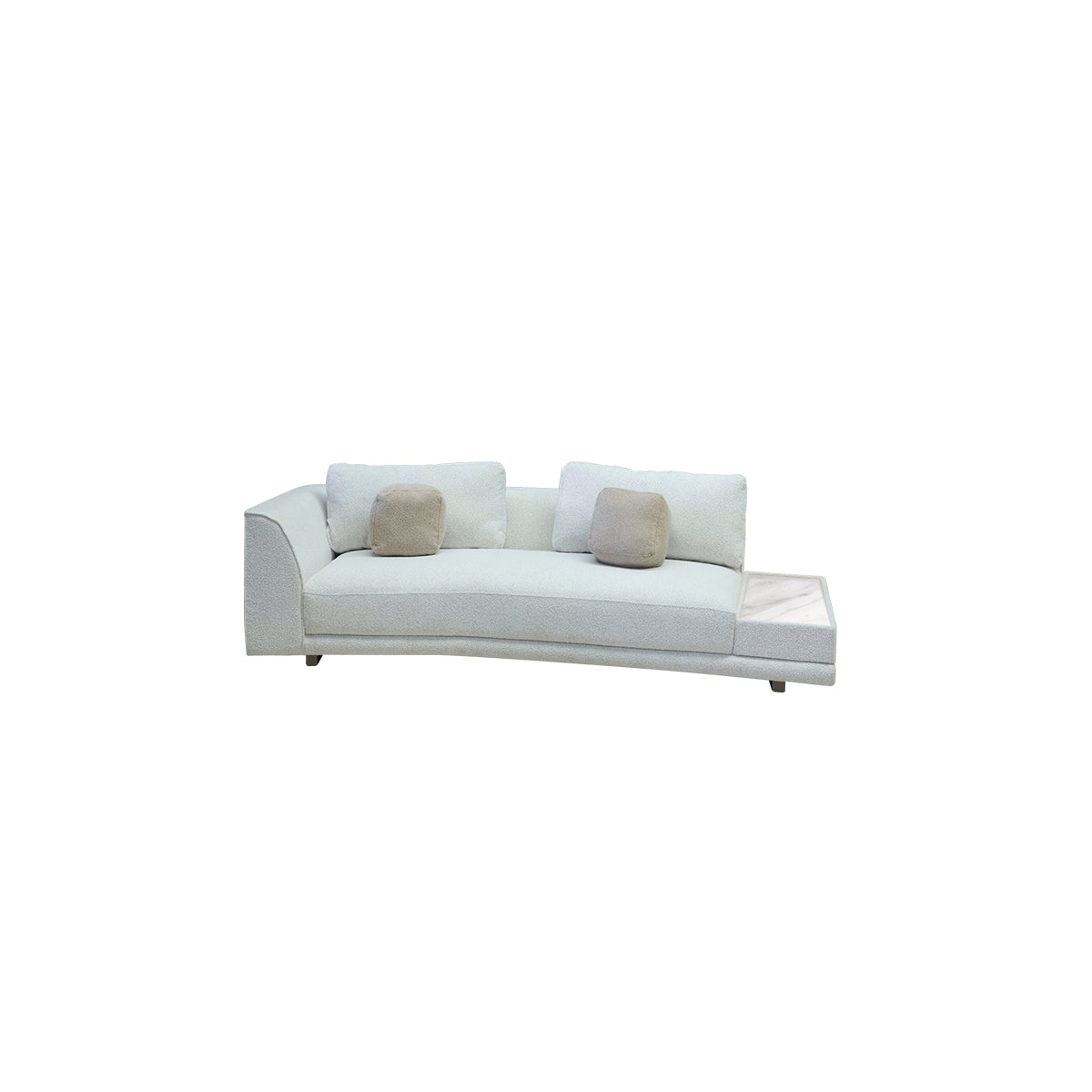 AB Compono 3 Seater 1 Arm Sofa with Marble Top Side Table | Vinoti Living