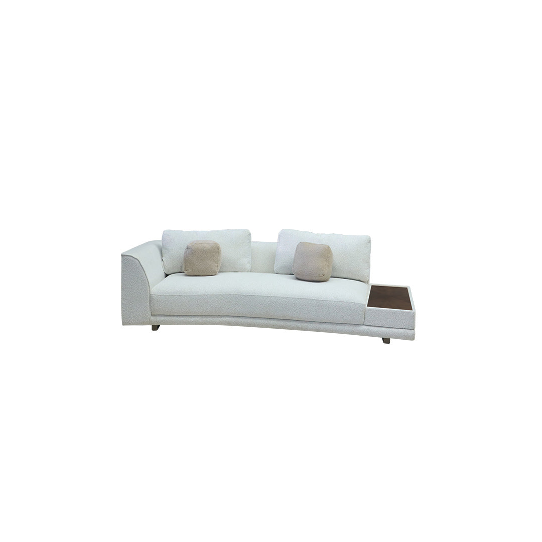 AB Compono 3 Seater 1 Arm Sofa with Wood Top Side Table