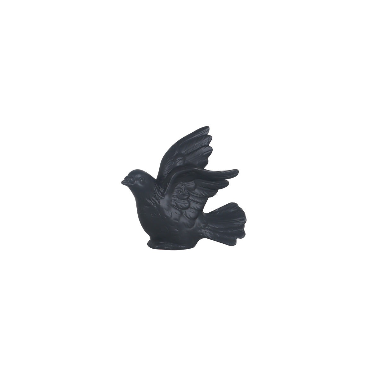 Fiore Bird Large Black - Figurine | Vinoti Living