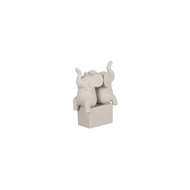 Fiore Elephant Twin Beige - Vases & Centrepieces | Vinoti Living