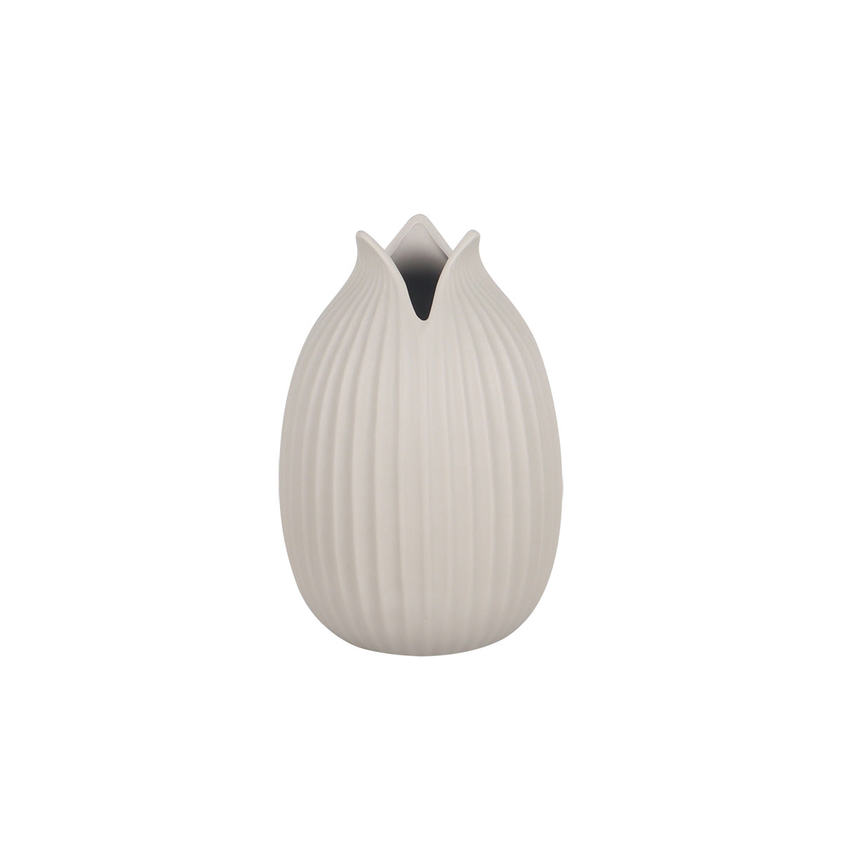 Fiore Tulip Beige Large Vase - Vases & Centrepieces | Vinoti Living