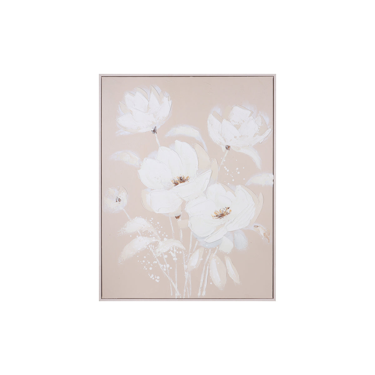 Hermosa White Peony - B Wall Art | Vinoti Living