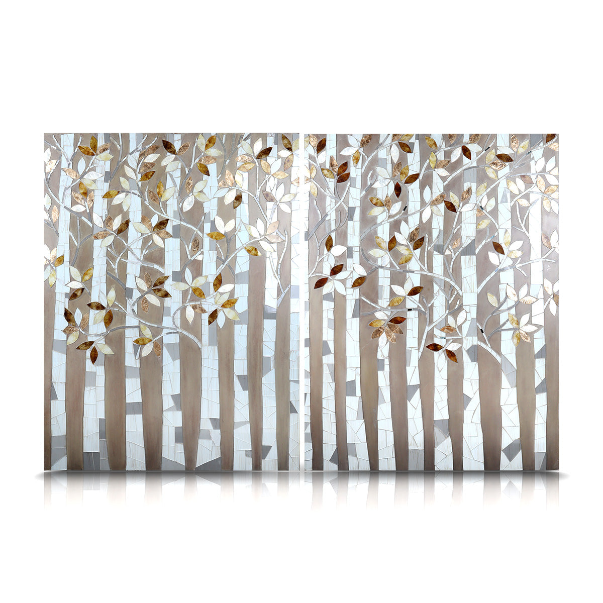 Irla Autumn Trees Mosaic - Wall Art | Vinoti Living