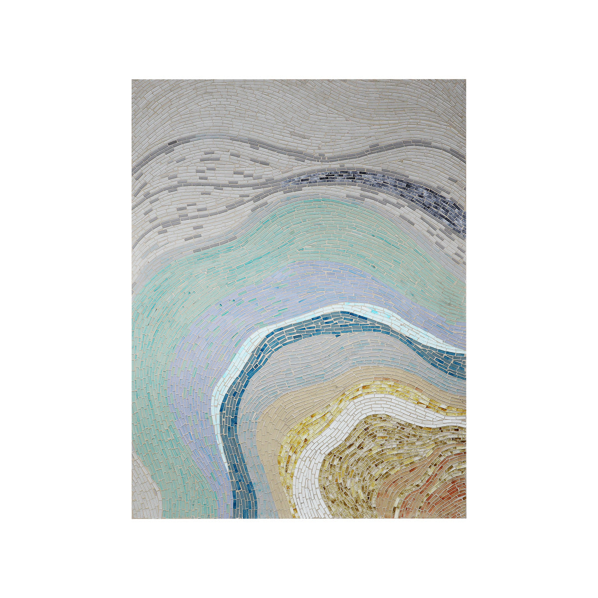 Irla Turquoise Shore Mosaic - Wall Art | Vinoti Living