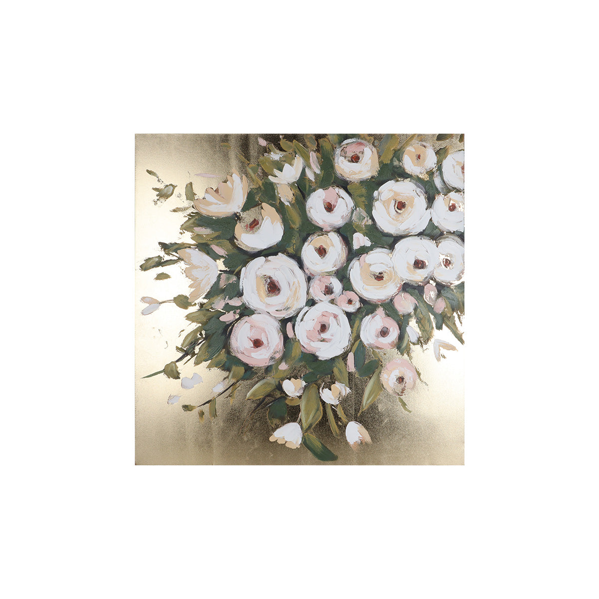 Isula White Bouquet Wall Art | Vinoti Living