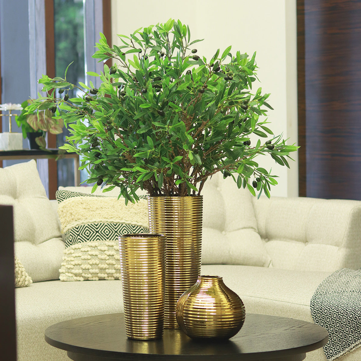 Olive Leaves Flower - Accessories | Vinoti Living