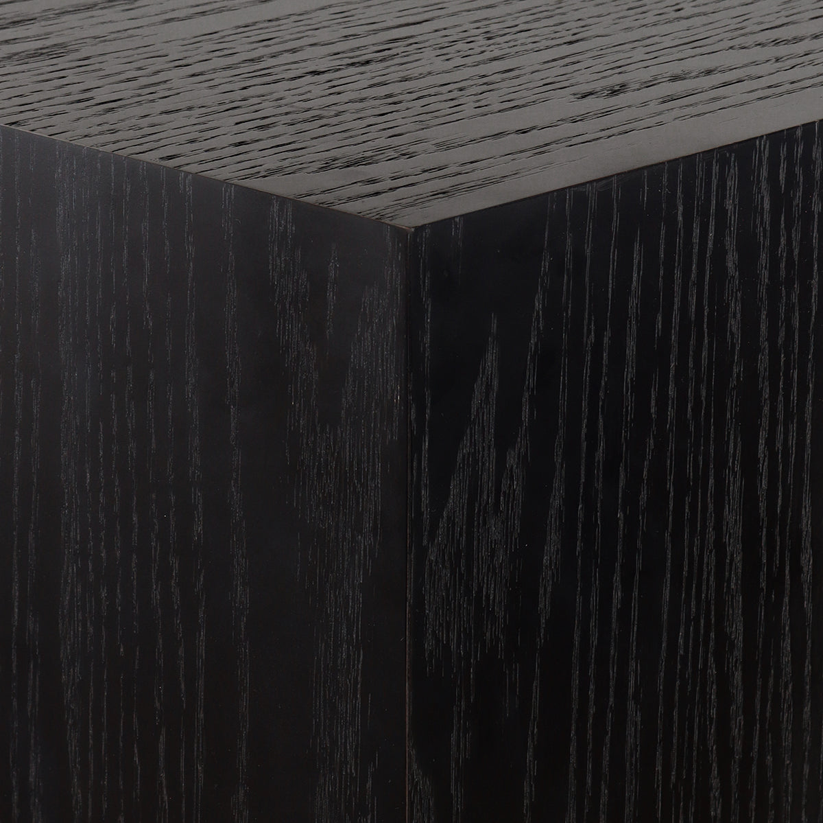 Wood Pedestal with Gold Paint Base | Vinoti Living