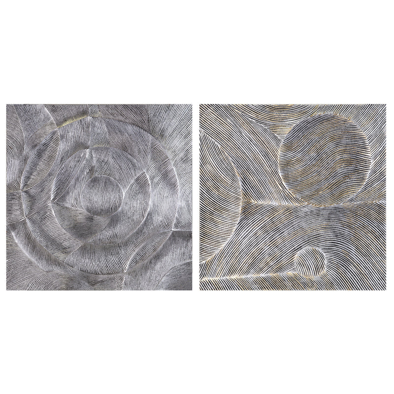 Elara Ripples Silver Wall Art | Vinoti Living