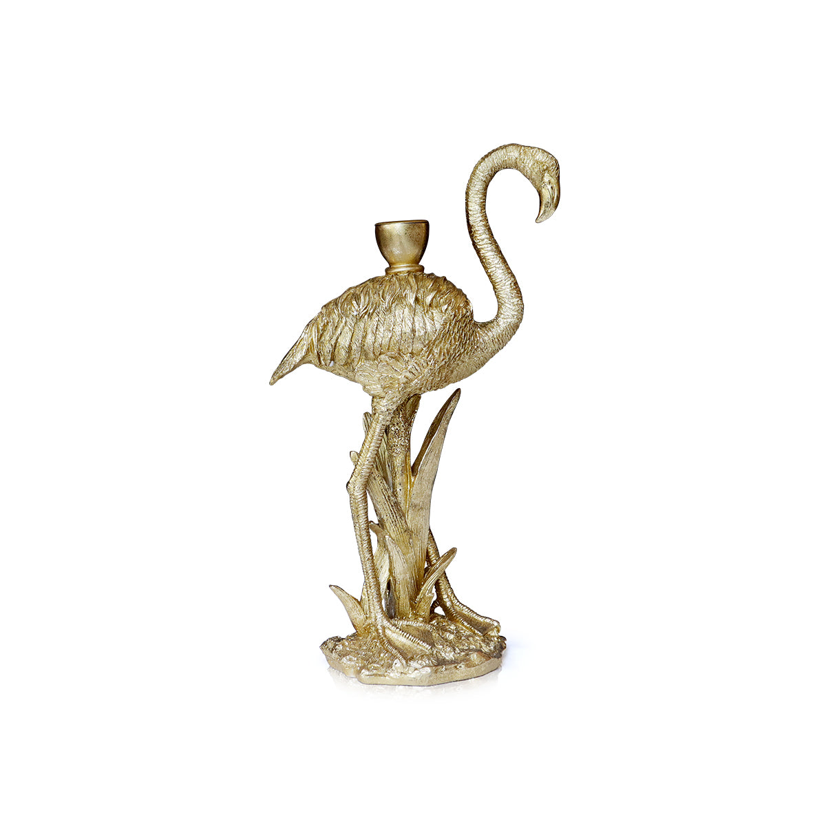 Graceful Flamingo Candle Holder - Figurine | Vinoti Living