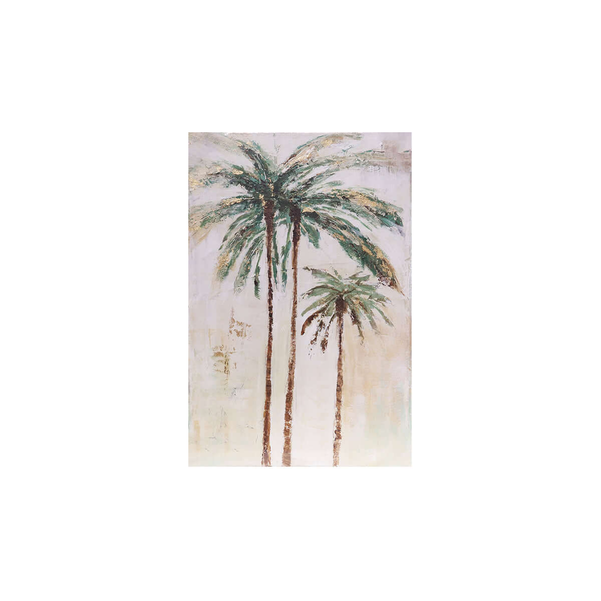 Majorelle Coconut Trees - Oil Painting | Wall Art | Vinoti Living