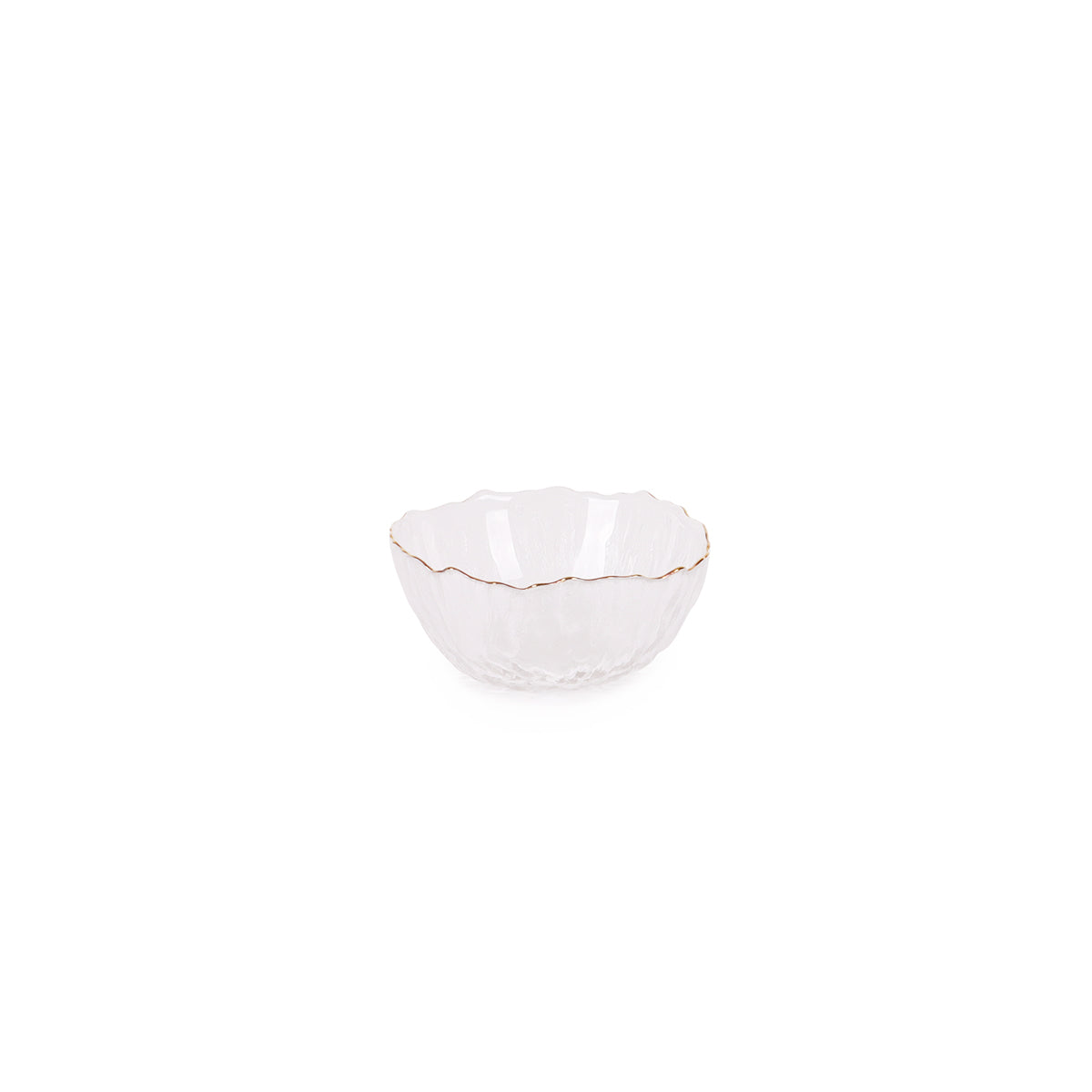Elegance Gold Rim Bowl - Small - Vases & Centerpieces | Vinoti Living