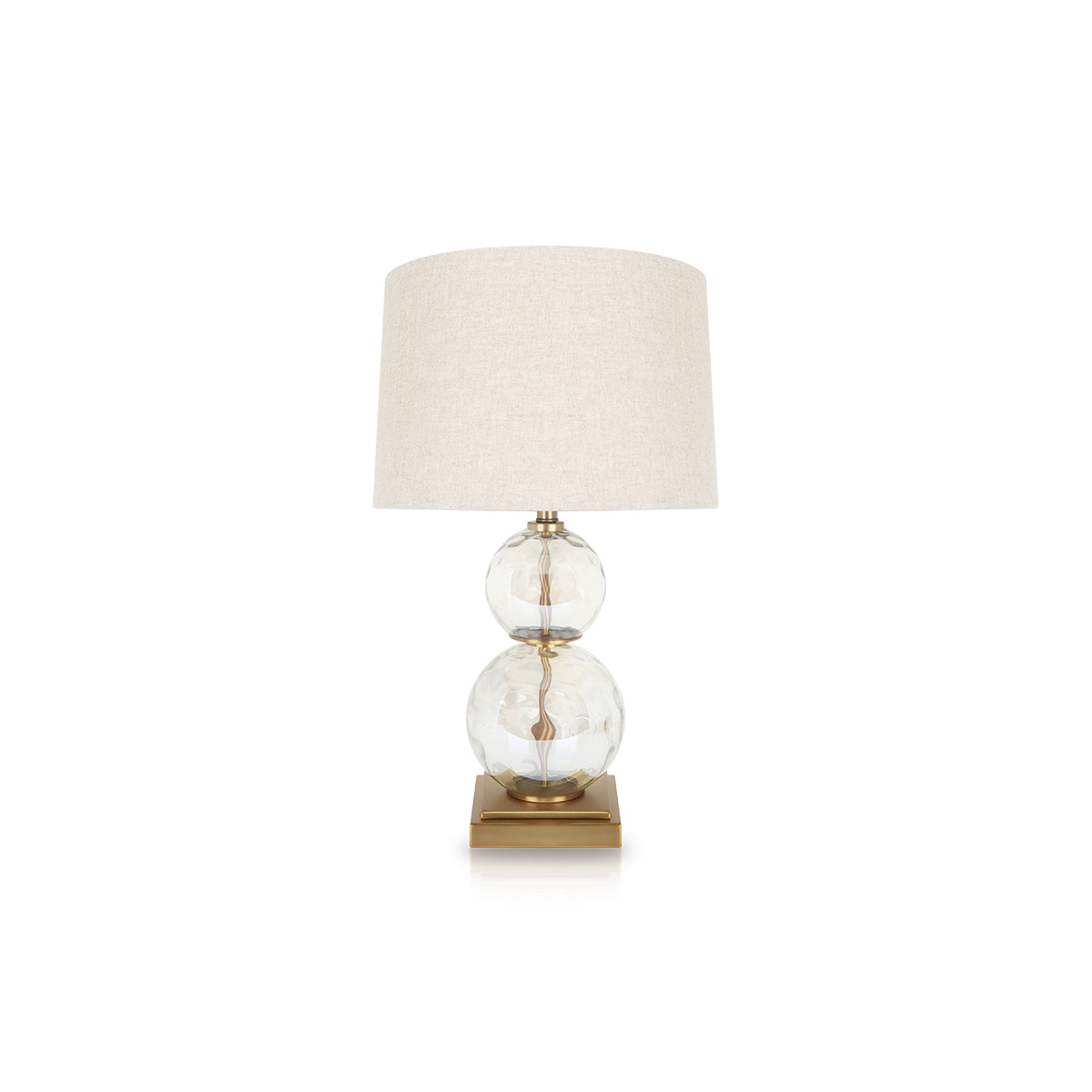 Luminary Amber Glass Table Lamp | Vinoti Living