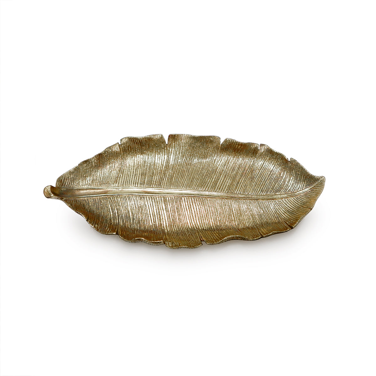 Auric Banana Leaf Tray - Vases & Centrepieces | Vinoti Living
